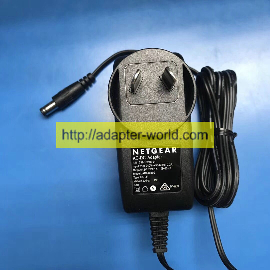 *100% Brand NEW* NETGEAR AD810100 FOR 332-10278-01 12V--1A AC/DC Adapter Power Adapter Free shipping!